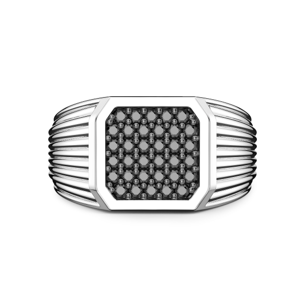 Zancan silver chevalier ring.