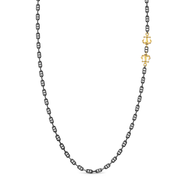 Collana in argento con ancore.