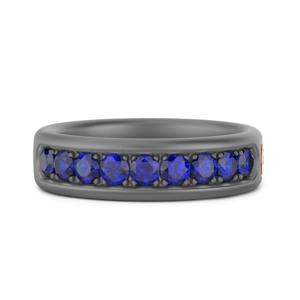 Zancan-Ring aus Titan, 18 kt Gold und Diamanten