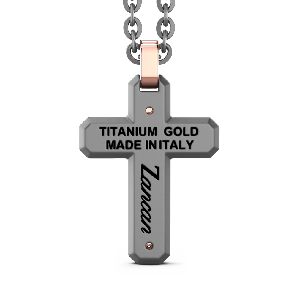 Zancan Titanium, 18kt Gold & Diamond Necklace