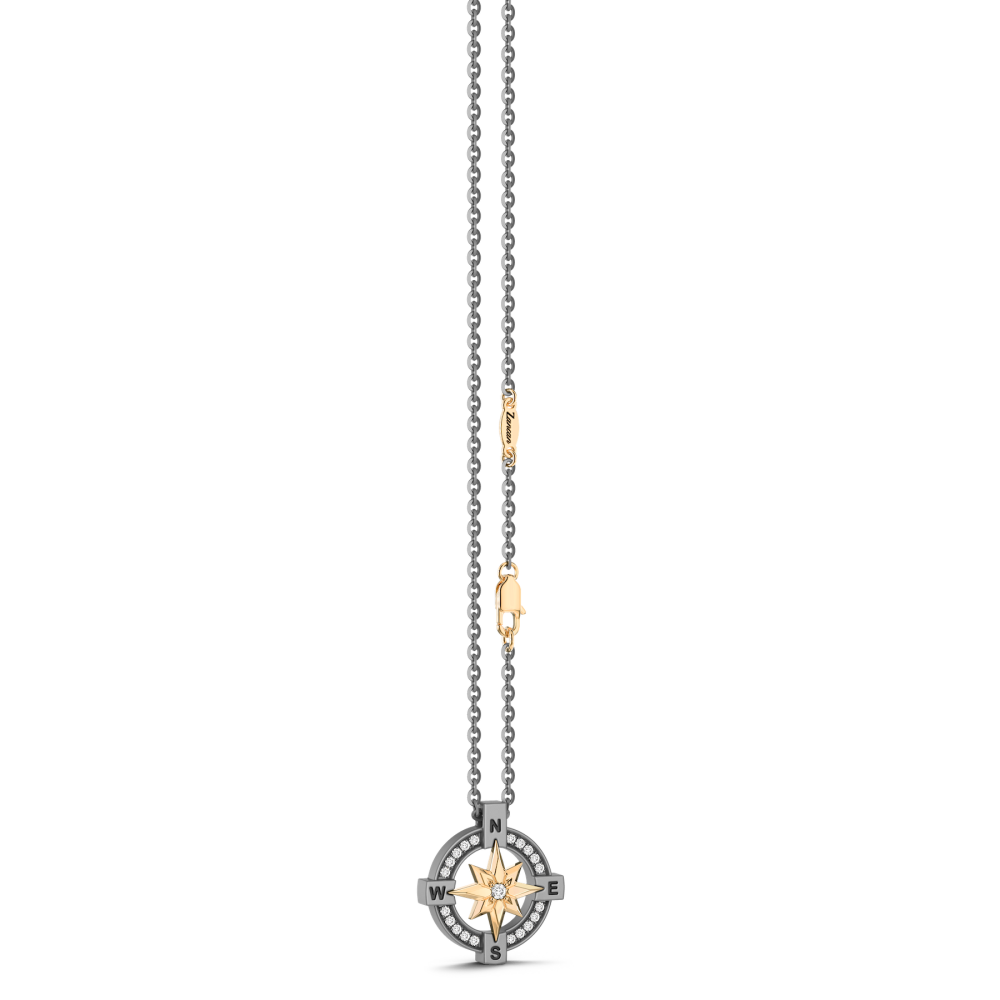 Zancan Titanium, 18kt Gold & Diamond Necklace