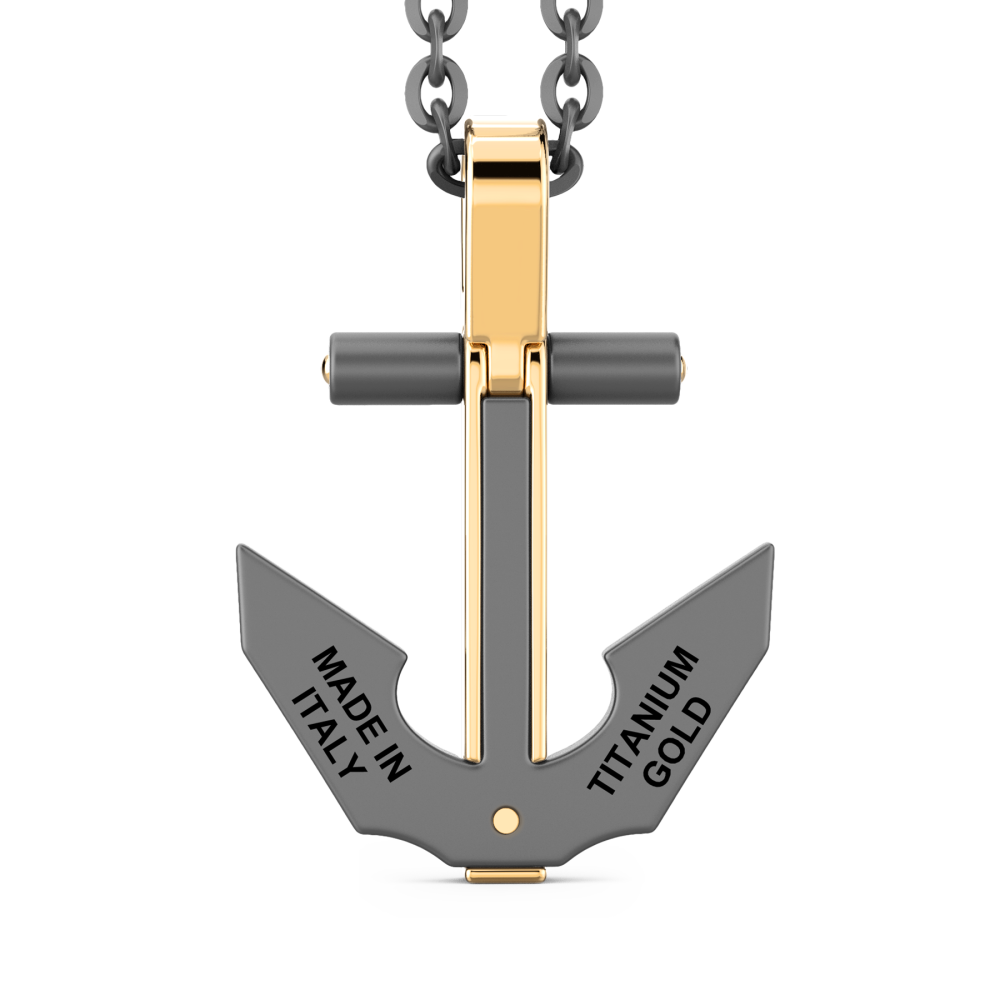 Zancan Titanium, 18kt Gold & Diamond Necklace