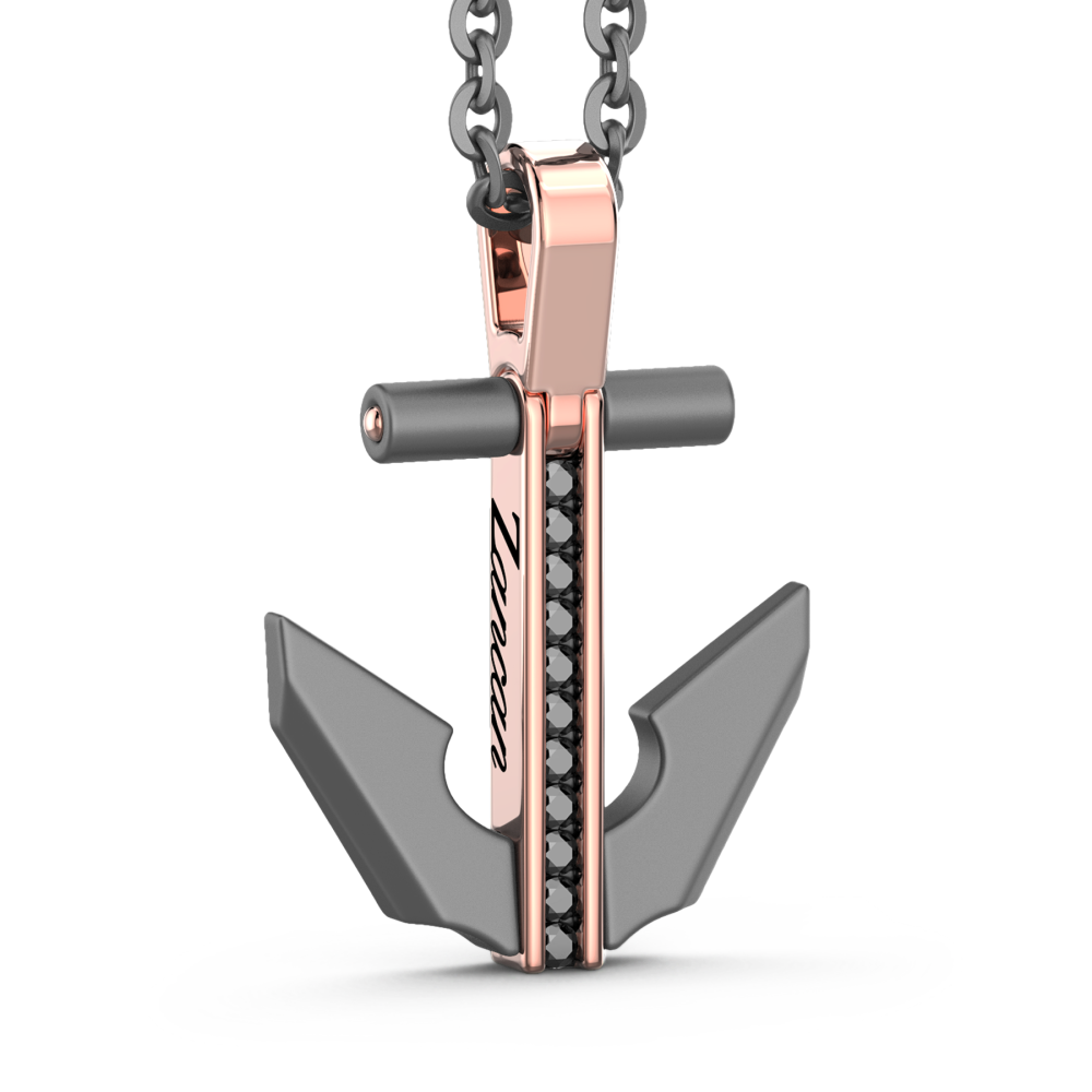 Zancan Titanium, 18kt Gold & Diamond Necklace