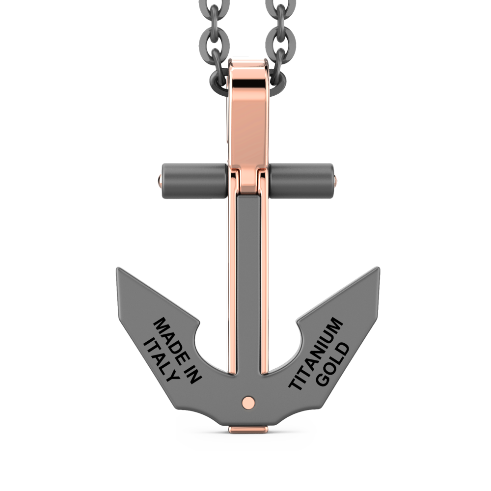 Zancan Titanium, 18kt Gold & Diamond Necklace