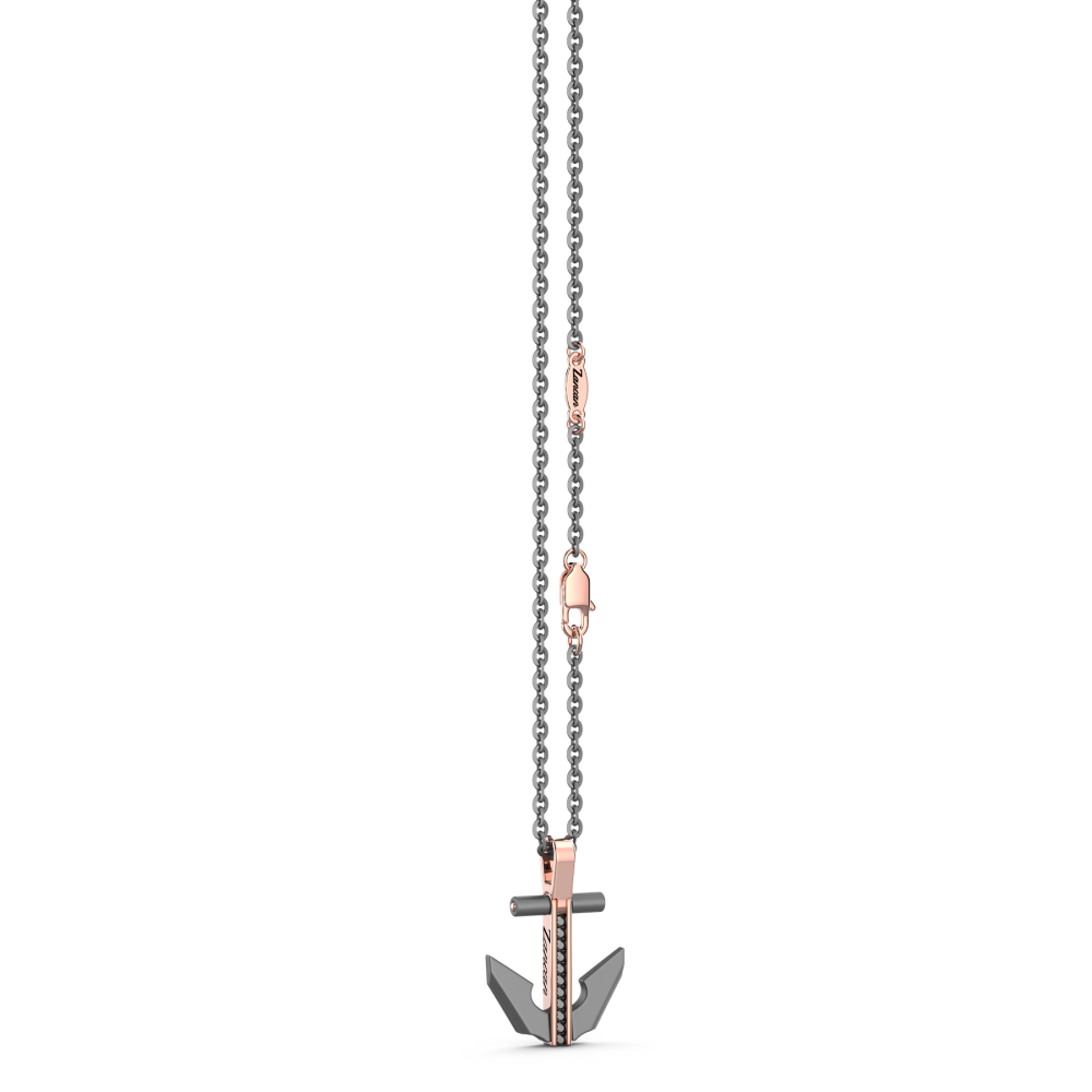 Zancan Titanium, 18kt Gold & Diamond Necklace