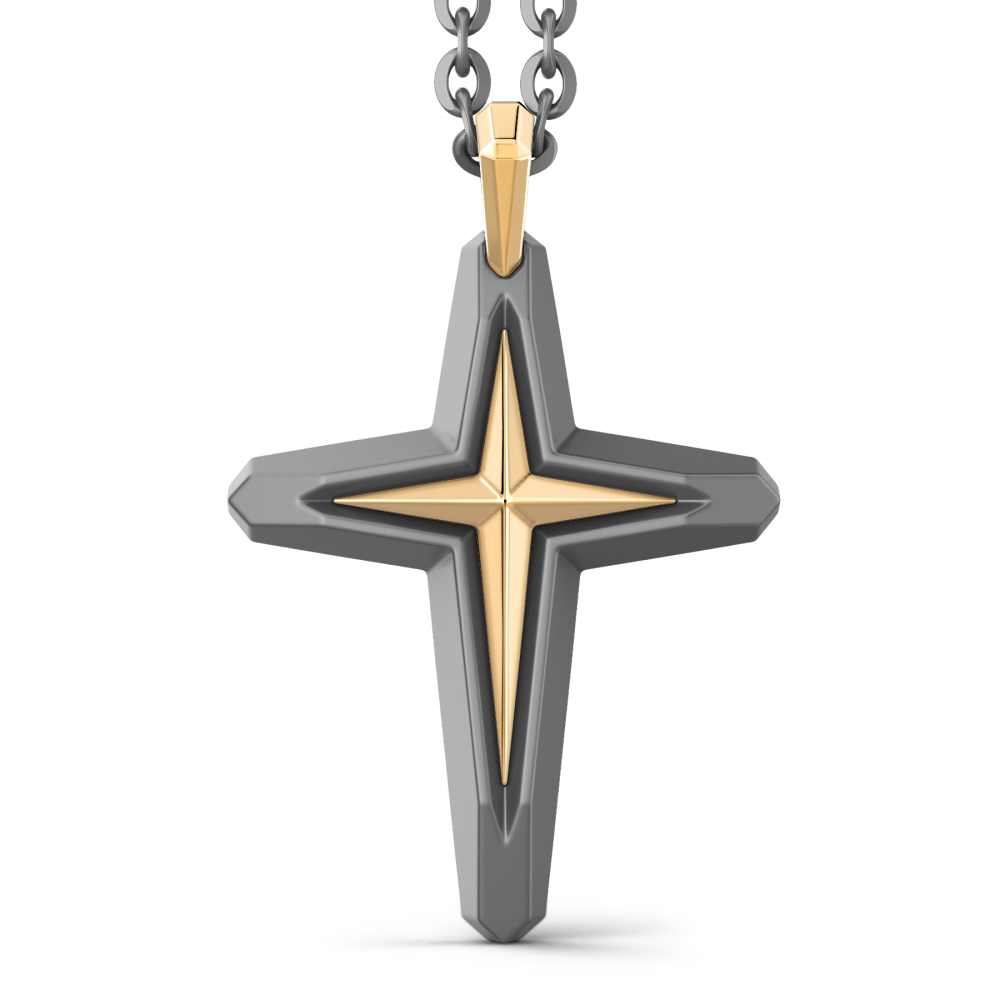 Collana Zancan in Titanio e Oro 18kt.