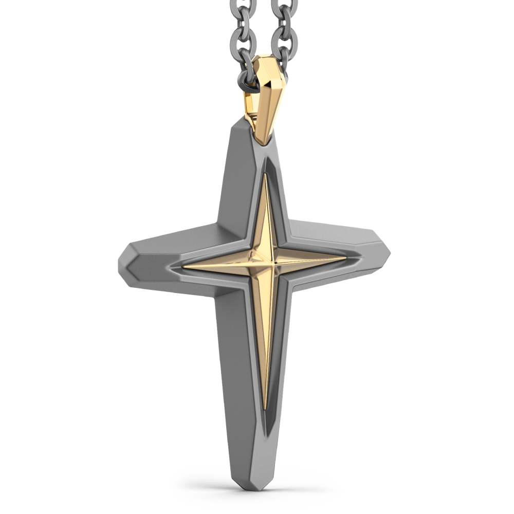 Collana Zancan in Titanio e Oro 18kt.