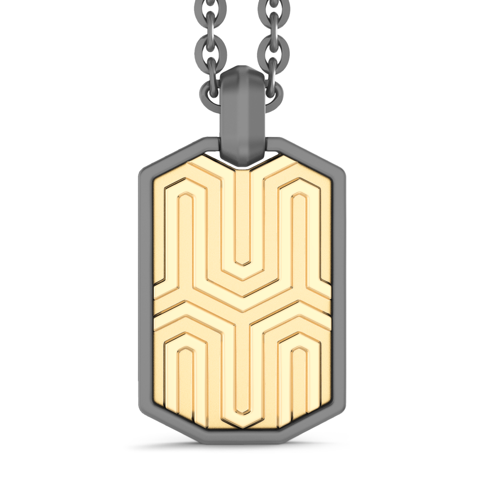 Collana Zancan in Titanio e Oro 18kt.