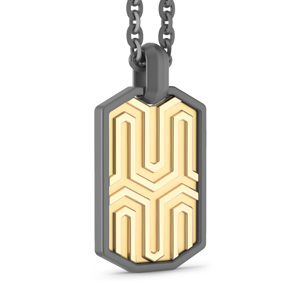 Collana Zancan in Titanio e Oro 18kt.