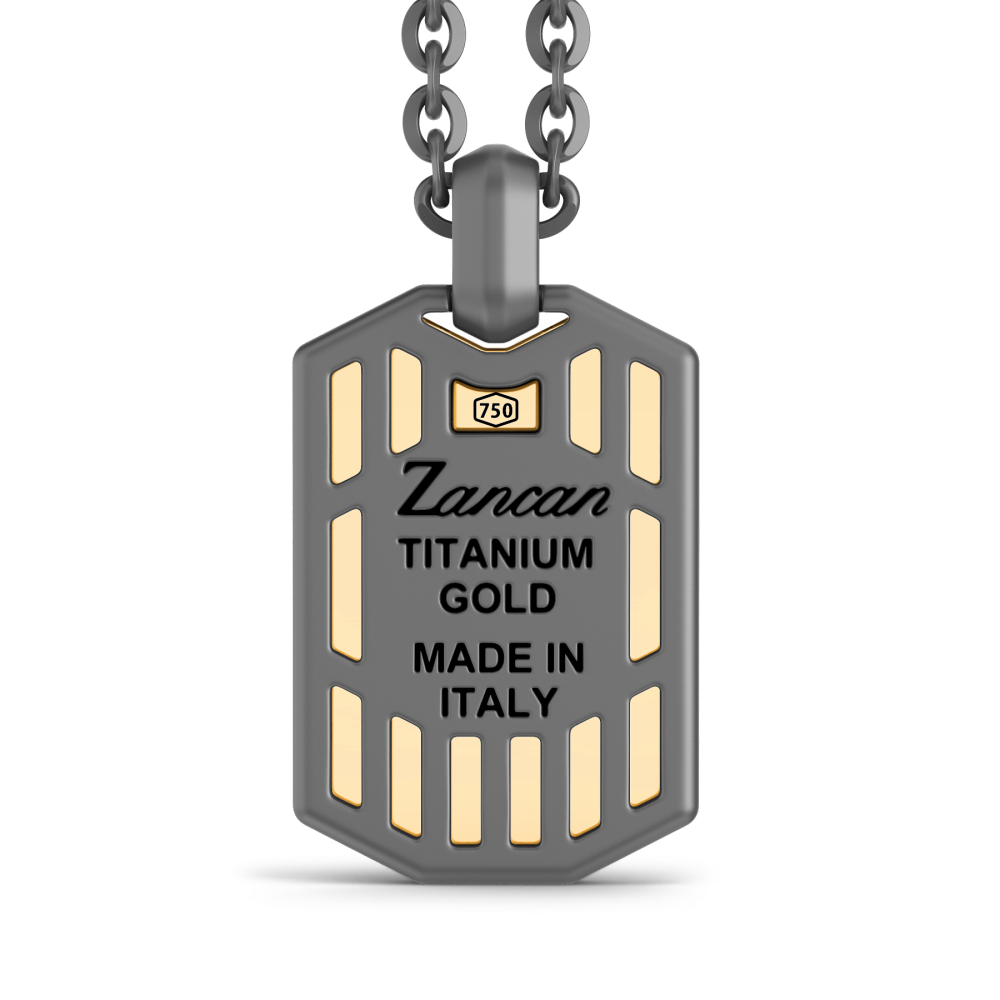 Collana Zancan in Titanio e Oro 18kt.