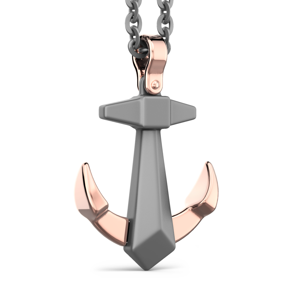 Collana Zancan in Titanio e Oro 18kt.