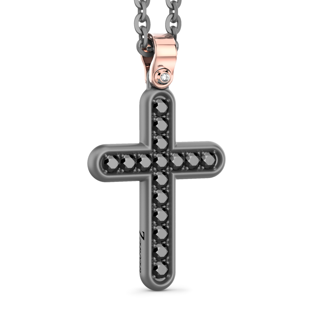 Collana Zancan in Titanio, Oro 18kt e diamanti.