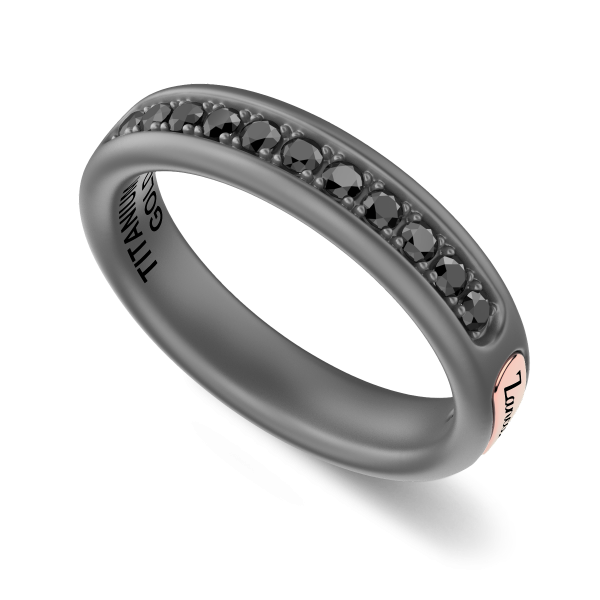 Anello Zancan in titanio,...