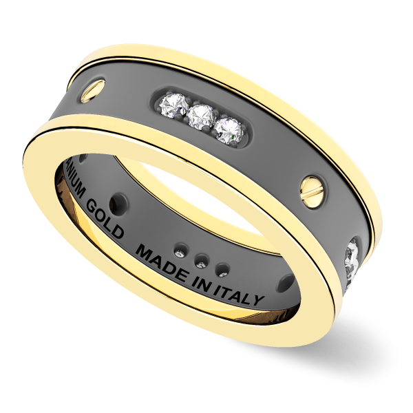 Anello Zancan in titanio,...