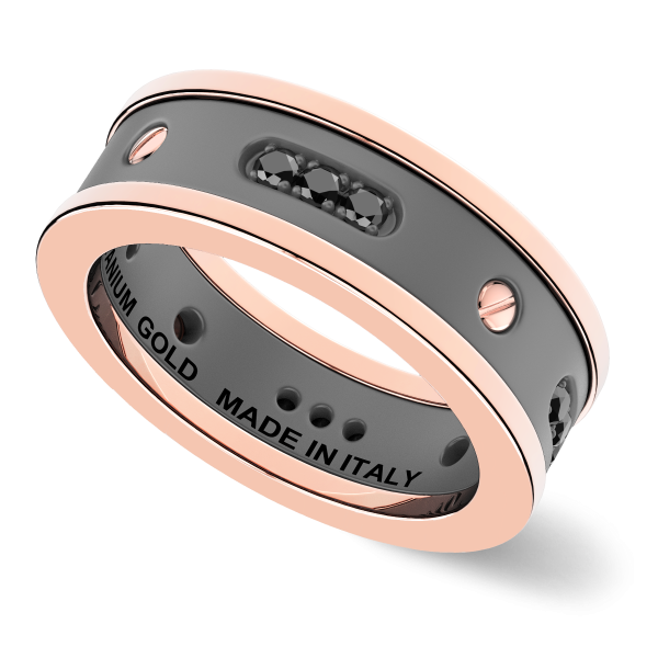 Anello Zancan in titanio,...