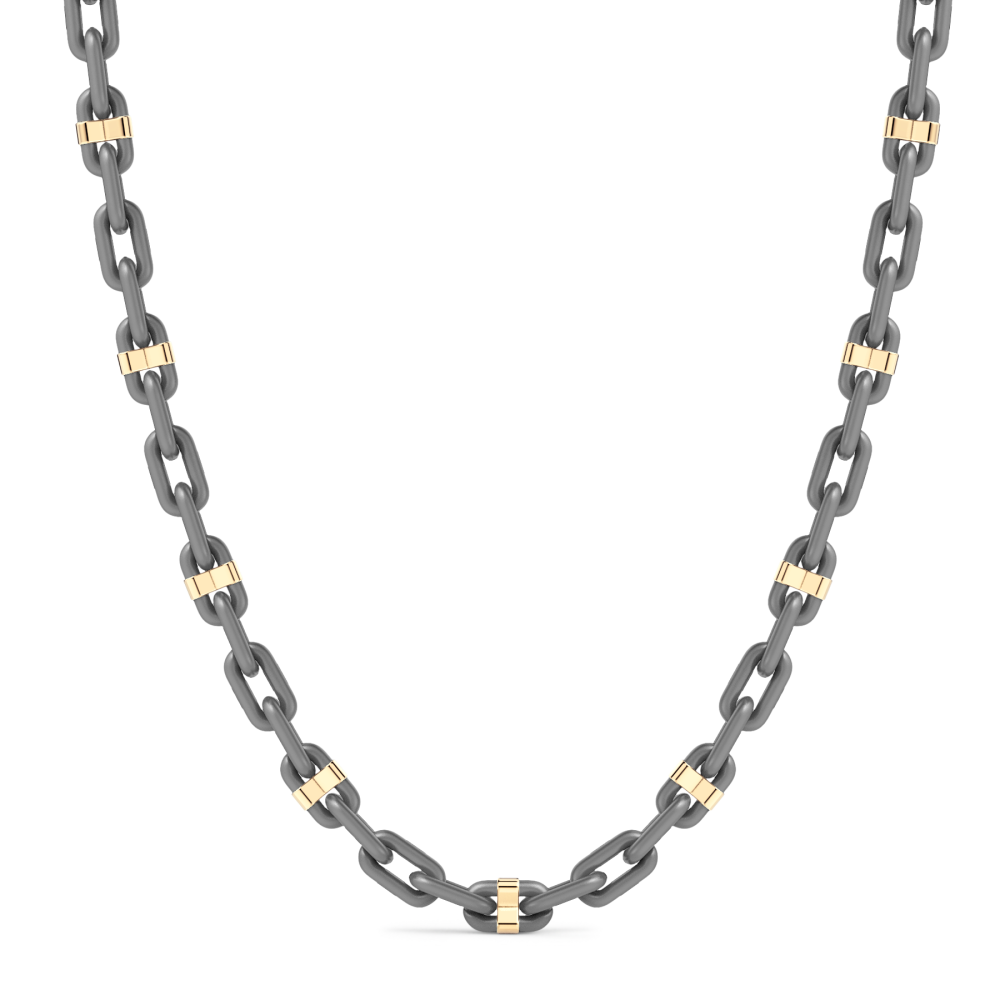 Catena Zancan in titanio e oro 18kt