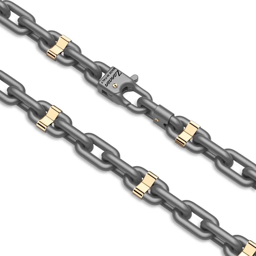 Catena Zancan in titanio e oro 18kt