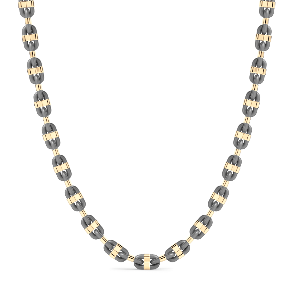 Catena Zancan in titanio e oro 18kt