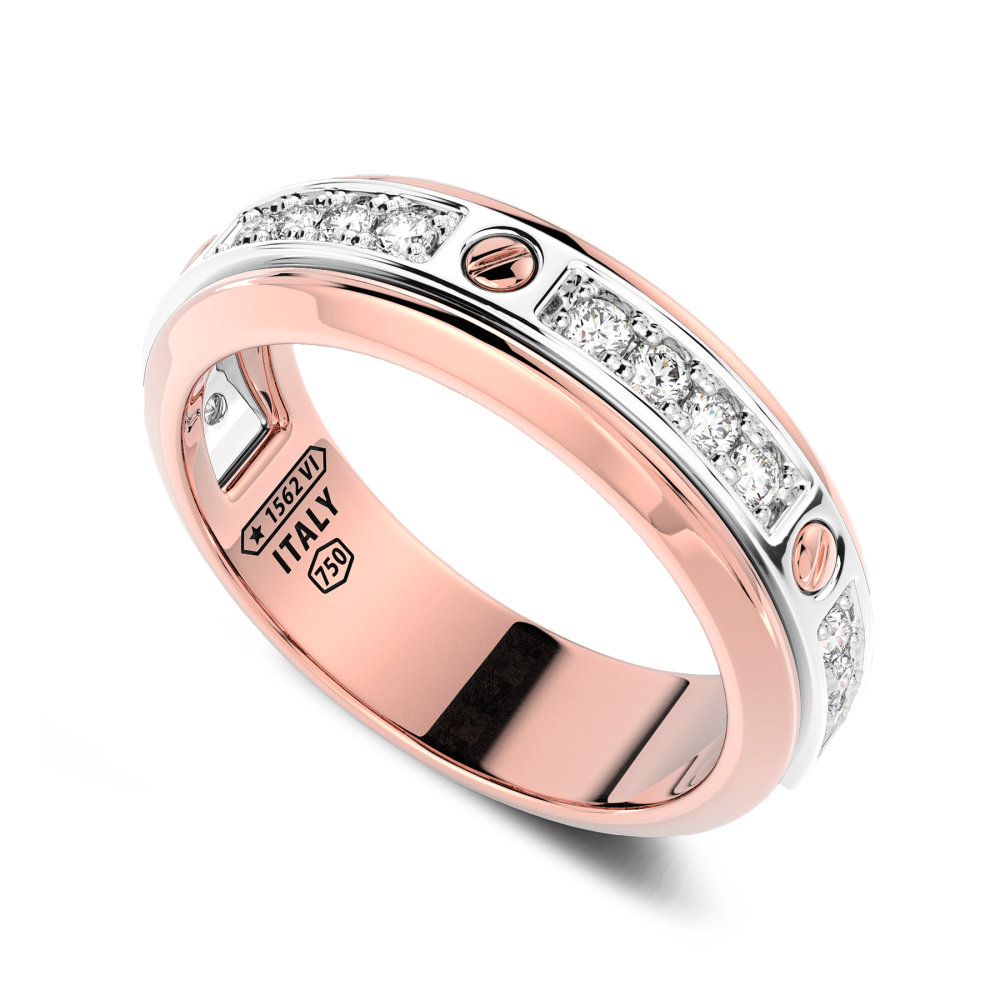 Anello Zancan in oro 18kt e diamanti