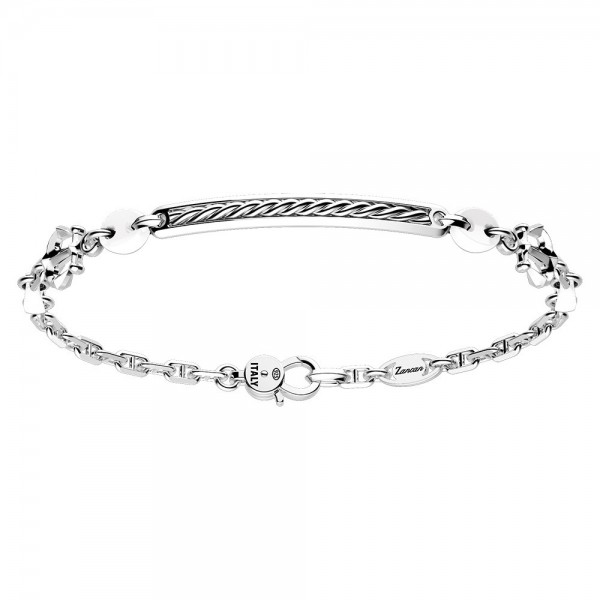 Pulsera Zancan de plata con...