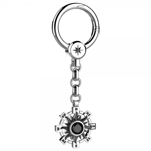 Silver keyholder with sun