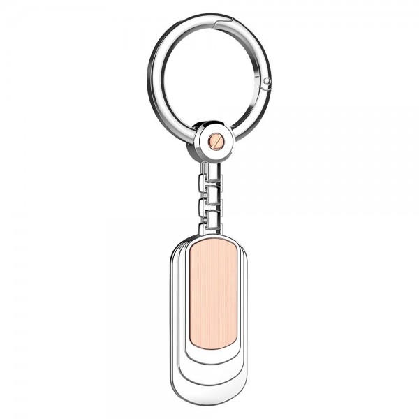 Silver and pink gold keyholder