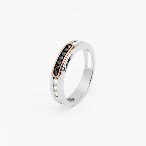 White gold men's ring