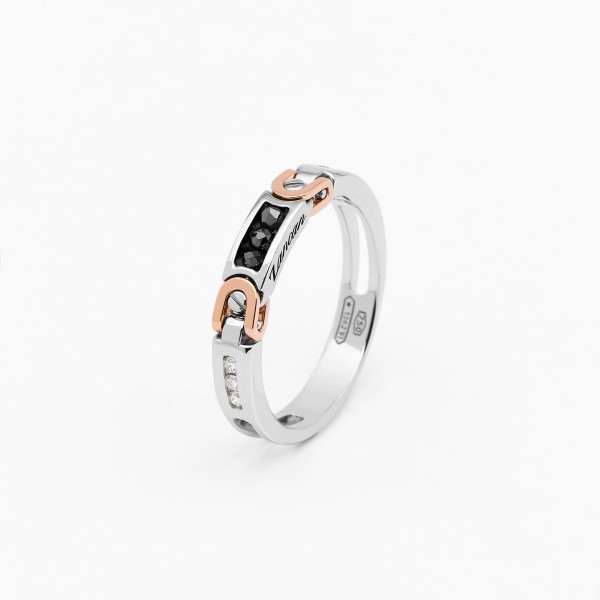 White gold men's ring