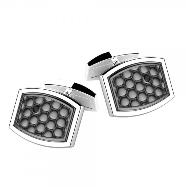 Silver cufflinks.