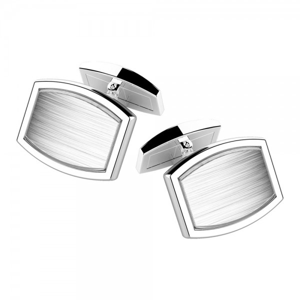 Silver cufflinks.