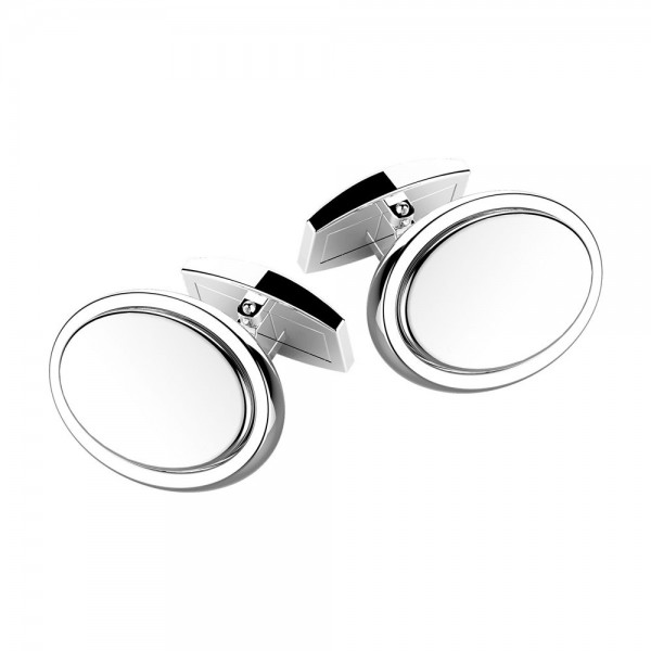 Silver cufflinks.