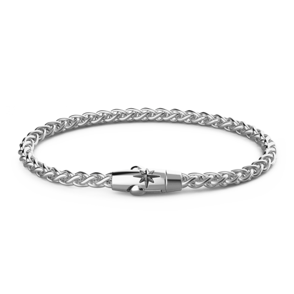 Bracciale solo maglia Zancan in argento.