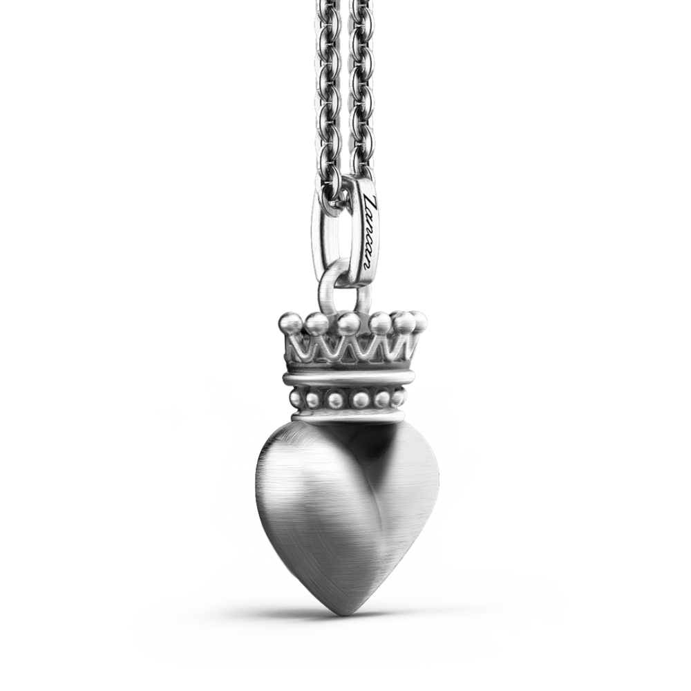 Collana Zancan in argento con cuore.