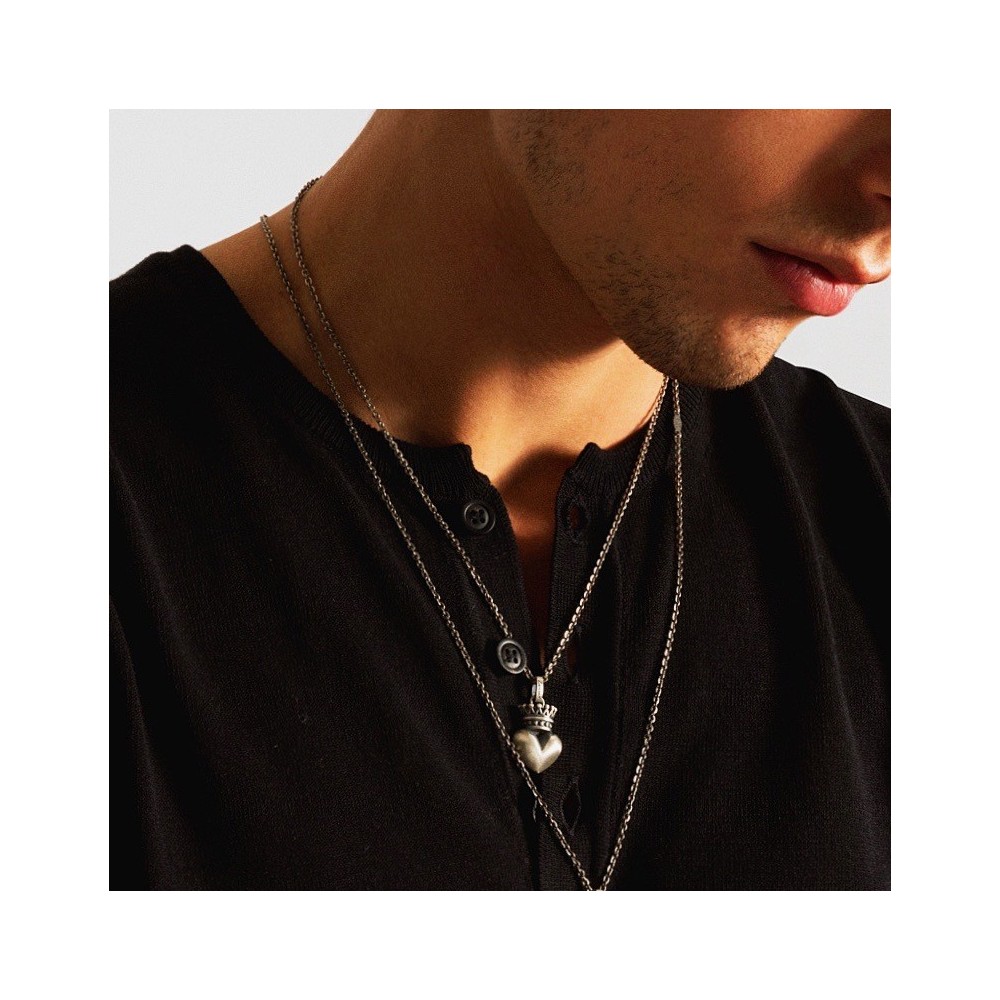 Collana Zancan in argento con cuore.