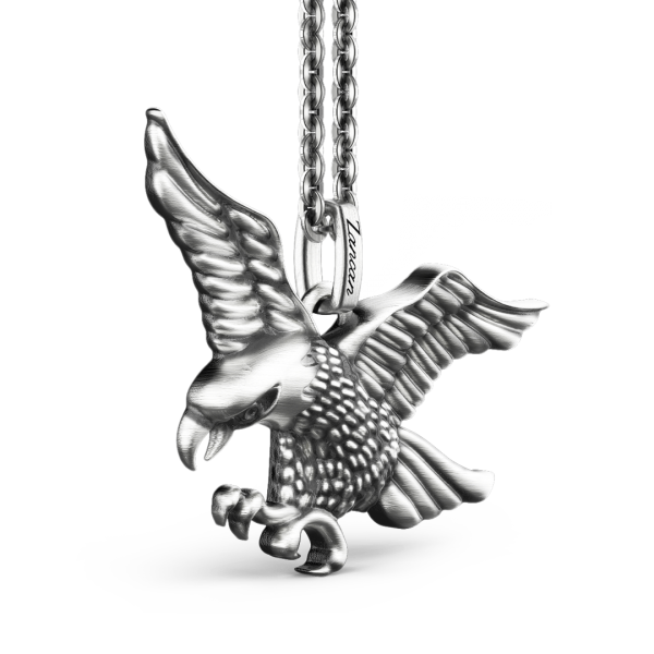 Collana Zancan in argento con aquila.