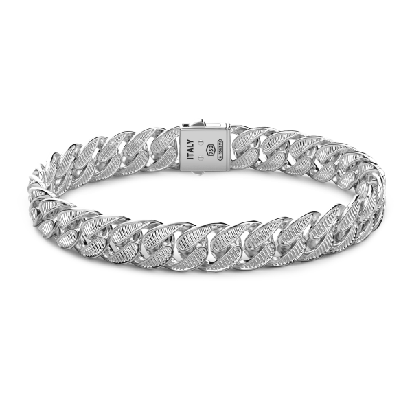 Zancan silver curb chain...