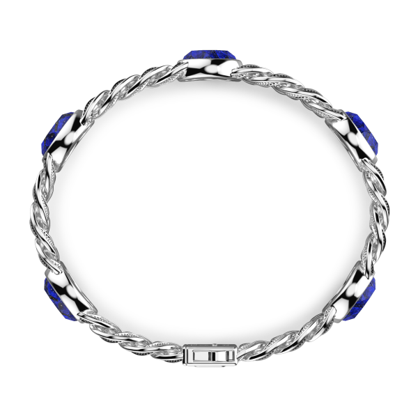 Zancan silver curb chain...