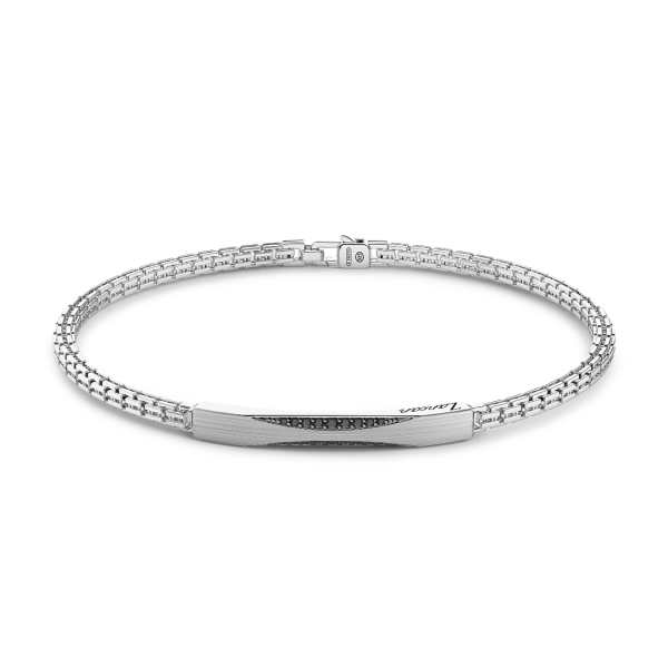 Bracciale Zancan in argento con pietre nere