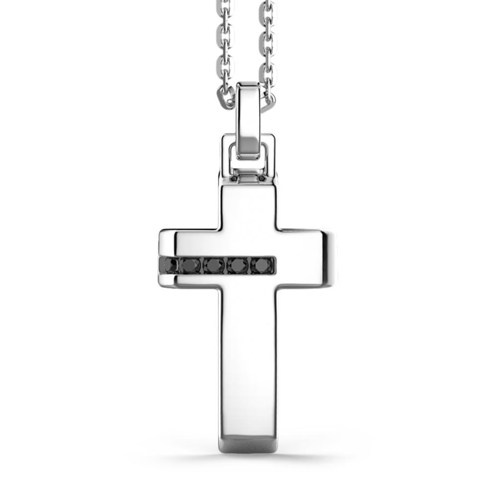 Collana Zancan in argento con pendente a croce.