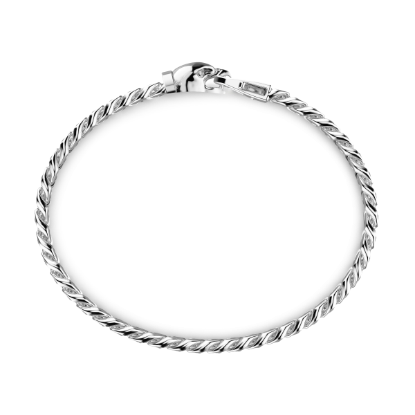 Zancan silver curb chain...