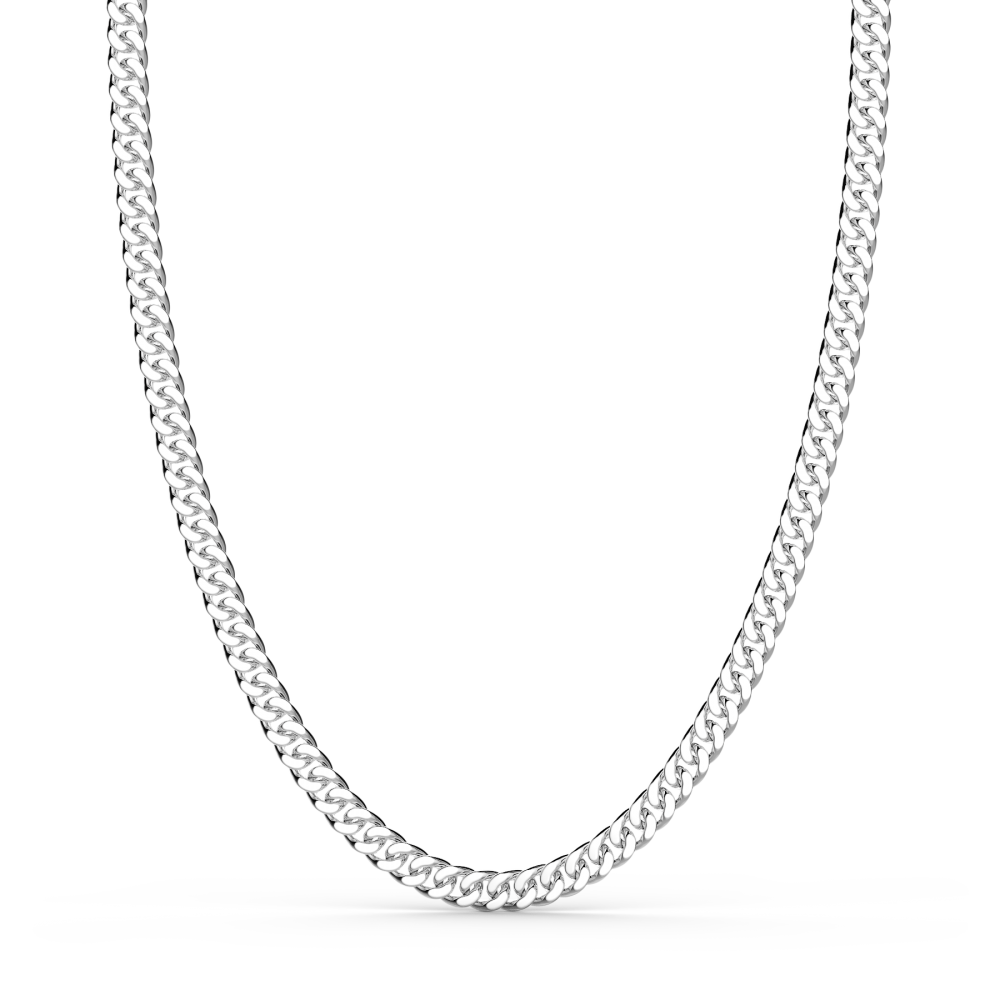 Zancan silver curb chain necklace.