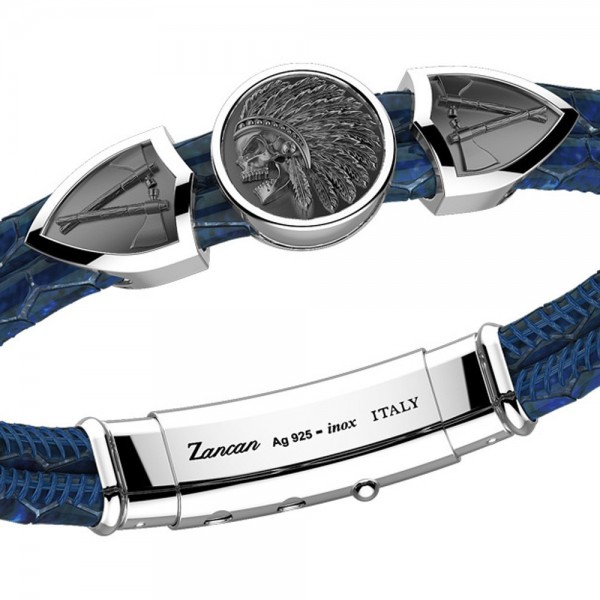 Zancan leather bracelet tag...