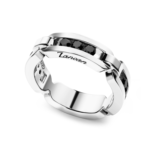 Zancan silver band ring...