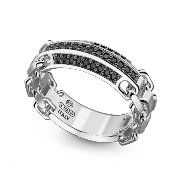 Zancan silver band ring...