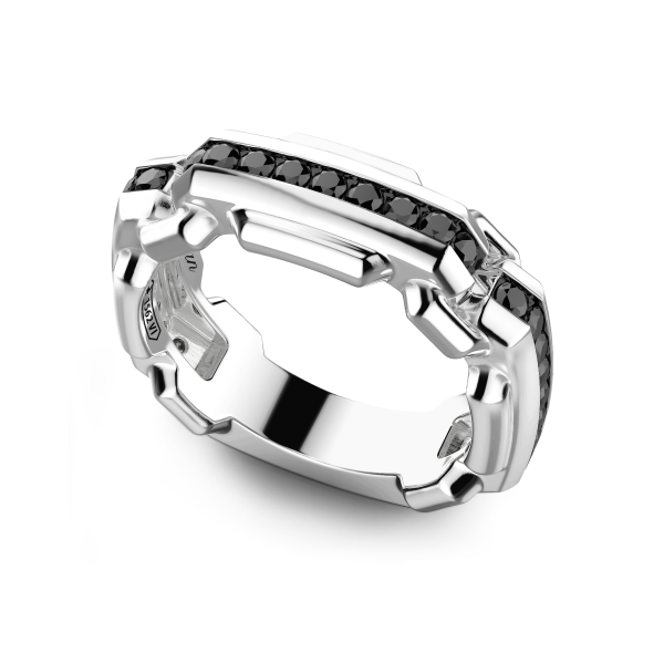 Zancan silver band ring...