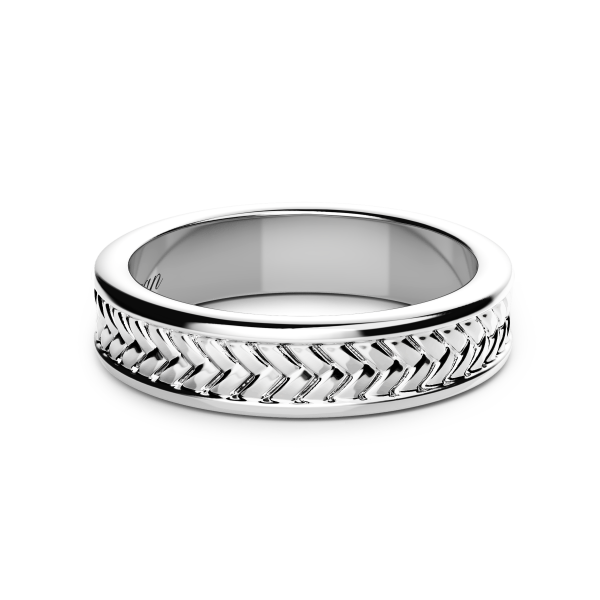 Zancan silver band ring.