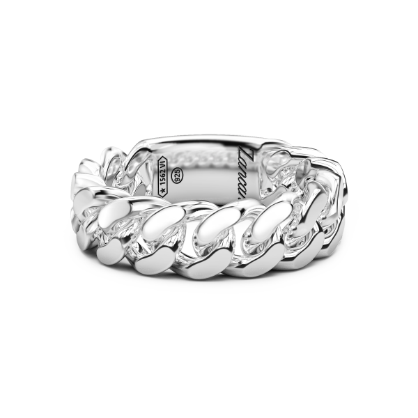 Men's silver ring