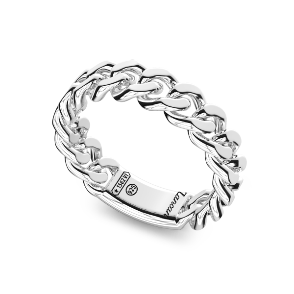 Anillo grumet Zancan de plata.