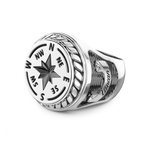 Bague Zancan en argent avec...