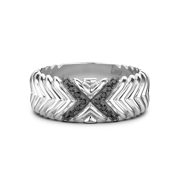 Zancan silver band ring...